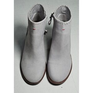 ED Ellen DeGeneres ED Susumu Gravel Garment Nubuck Ankle Boots Women's Size 7.5M